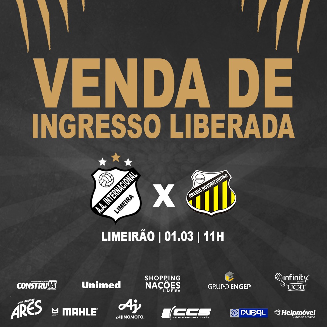 Promoção “Compre 1, Leve 2” continua para a partida entre Inter de Limeira e Novorizontino