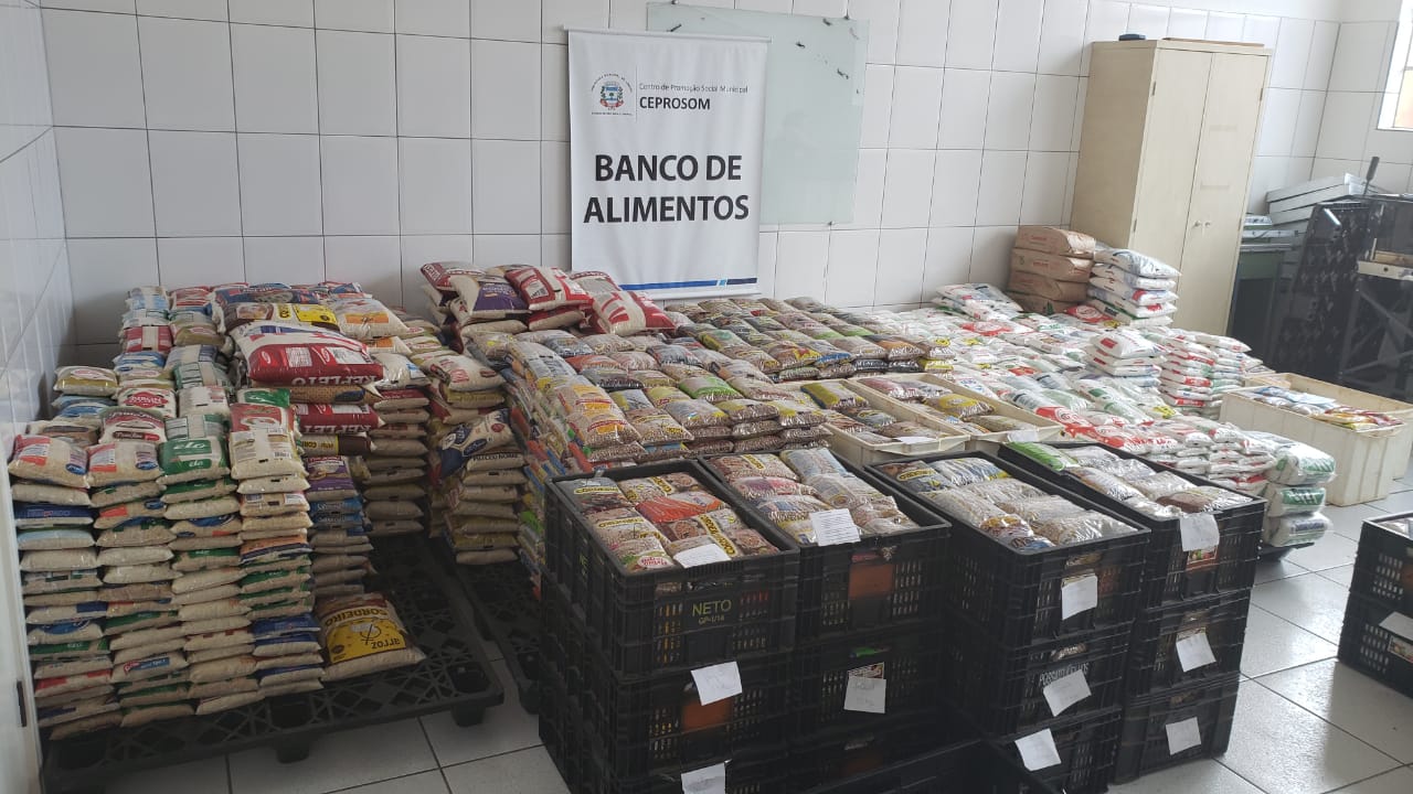 Ingresso solidário: Cerca de sete toneladas de alimentos foram arrecadados