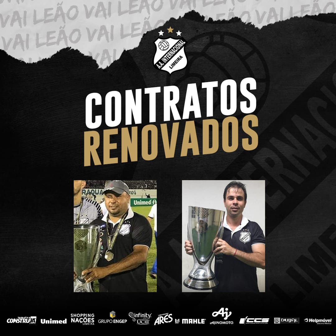 Membros da comissão técnica têm contratos renovados na Inter de Limeira