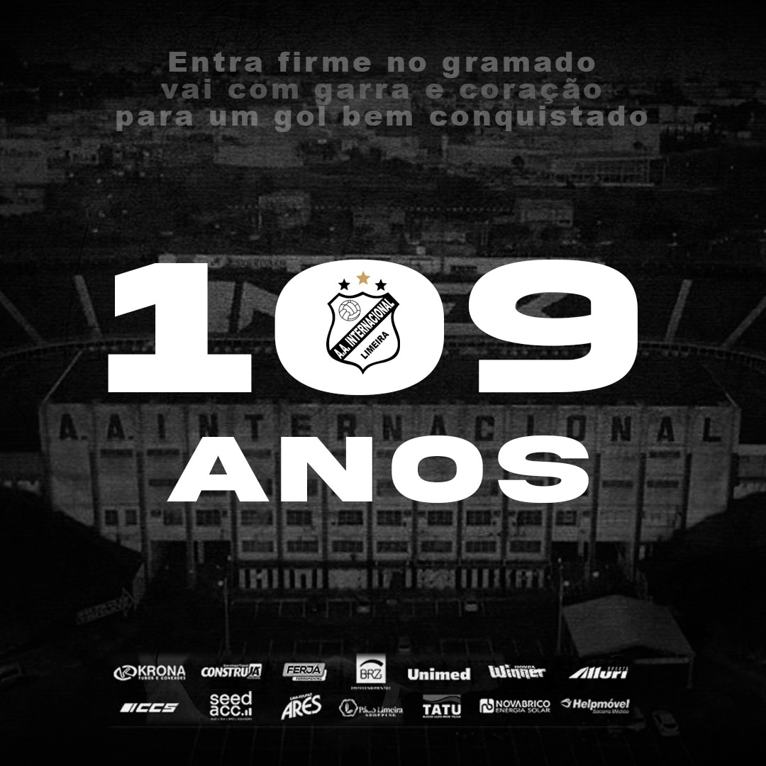 109 anos: Feliz aniversário, Internacional!