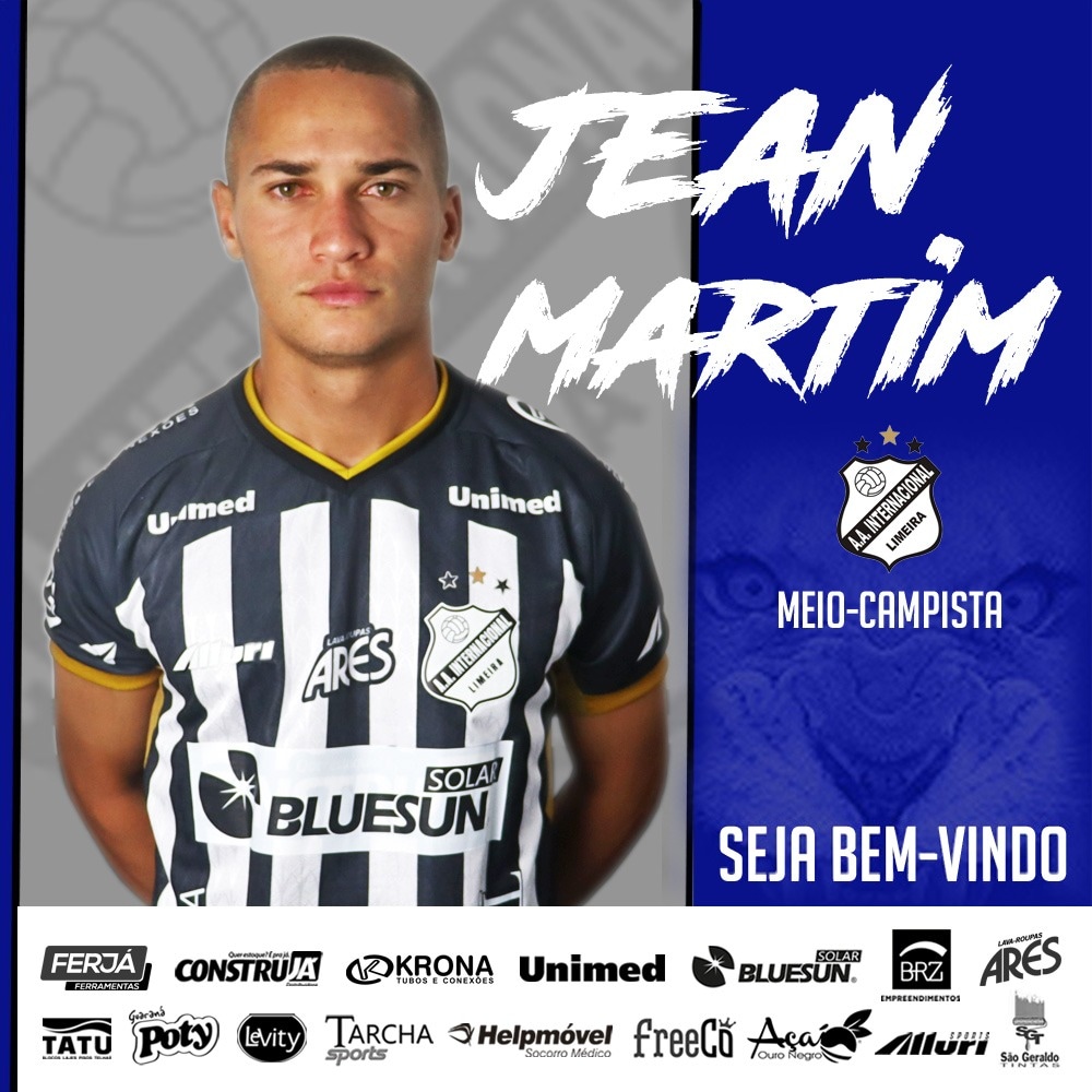 Internacional anuncia meio-campista Jean Martin para o estadual